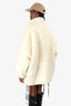 Khrisjoy Cream Teddy Zip-Up Coat Size 1