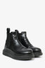 Alexander McQueen Black Leather Logo Chelsea Boots Size 35.5