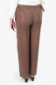 Gucci Brown Rhinestone Wide Leg Pants Size 36