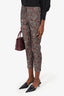 Dolce & Gabbana Burgundy Jacquard Trousers Size 40