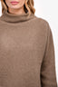 Vince Brown Wool/Cashmere Ribbed High Neck Sweater Size S