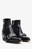 Chloe Black Lizard Embossed 'Rylee' Ankle Boots Size 38