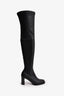 Stella McCartney Black Vegan Leather Over the Knee Boots Size 35.5