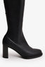 Stella McCartney Black Vegan Leather Over the Knee Boots Size 35.5