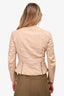 3.1 Phillip Lim Beige Leather Motorcycle Jacket Size 2