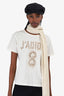 Christian Dior White JAdior Fringe T-Shirt Size XS