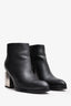 Alexander Wang Black Leather Gabi Ankle Boots Size 37.5