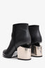 Alexander Wang Black Leather Gabi Ankle Boots Size 37.5