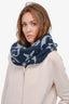 Louis Vuitton Navy Wool Monogram Snood Scarf