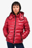 Moncler Maroon Baby Giubbotto Detachable Hood Jacket Size 1