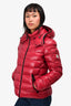 Moncler Maroon Baby Giubbotto Detachable Hood Jacket Size 1