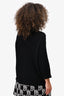 Max Mara Black Wool/Cashmere Cable Knit Turtle Neck Sweater Size M