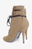 Balmain x Giuseppe Zanotti Khaki Ankle Military Boots Size 38.5