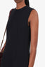 Carven Black Asymmetrical Hem Sleeveless Dress Size 38