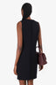 Carven Black Asymmetrical Hem Sleeveless Dress Size 38