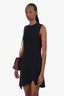 Carven Black Asymmetrical Hem Sleeveless Dress Size 38