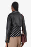 Moschino x H&M Black Leather Cropped Jacket Size S