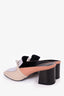 Hermès Beige/Grey/Brown Leather Blossom Mules Size 38