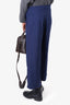 Marni Navy Blue Virgin Wool Cropped Trousers Size 38