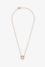 David Yurman 18K Yellow Gold Diamond Set Crossover Necklace