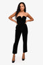 Blaze Milano Black Velvet Jumpsuit Size 2