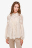 Zimmerman Cream Lace Mock Neck Top with Camisole Size 1