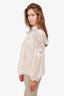 Zimmerman Cream Lace Mock Neck Top with Camisole Size 1