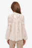 Zimmerman Cream Lace Mock Neck Top with Camisole Size 1