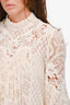 Zimmerman Cream Lace Mock Neck Top with Camisole Size 1