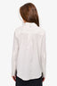 Misha Nonoo White Silver Hardware Button-Up Shirt Size S