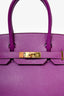 Hermès 2014 Anemone Purple Epsom Leather Birkin 30