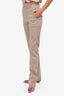 Bottega Veneta Beige Straight Leg Pants Size 36