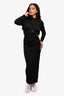 Dion Lee Black Hooded Cut Out Back Dress Size 8