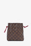 Louis Vuitton 2020 Monogram Fuchsia Suede Drawstring Noe Pouch