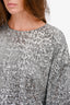 Isabel Marant Silver Sequin 'Olivia' Top Size 40