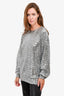 Isabel Marant Silver Sequin 'Olivia' Top Size 40