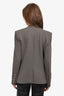 Helmut Lang Grey Collarless Blazer Size L