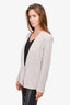 Helmut Lang Light Grey Collarless Blazer Size L