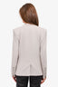 Helmut Lang Light Grey Collarless Blazer Size L