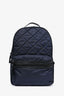 Moncler Navy/Black Nylon/Leather Quilted Backpack