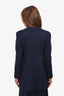 Stella McCartney Navy Wool Zip Detail Coat Size 40