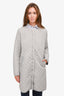 Weekend Max Mara Grey Quilted Thin Coat Size 16 US