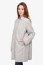 Weekend Max Mara Grey Quilted Thin Coat Size 16 US