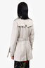 Burberry Brit Beige Short Double Breasted Trench Coat Size 10