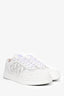 Christian Dior White Leather Low Top Sneakers Size 43 Mens