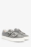 Roger Vivier Grey Fabric Embellished Sneakers Size 37