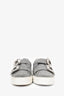 Roger Vivier Grey Fabric Embellished Sneakers Size 37