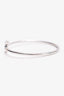 Tiffany & Co. 18K White Gold Diamond Set T Wire Bangle