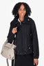 Miu Miu Black Quilted Zip-Up Jacket Size 42