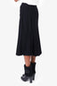 Nina Ricci Black A-Line Pocket Midi Skirt Size 38